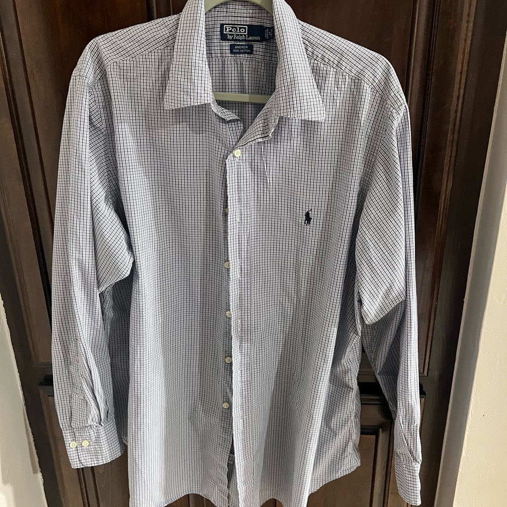 Ralph Lauren Blue Dress Shirt Classic Fit